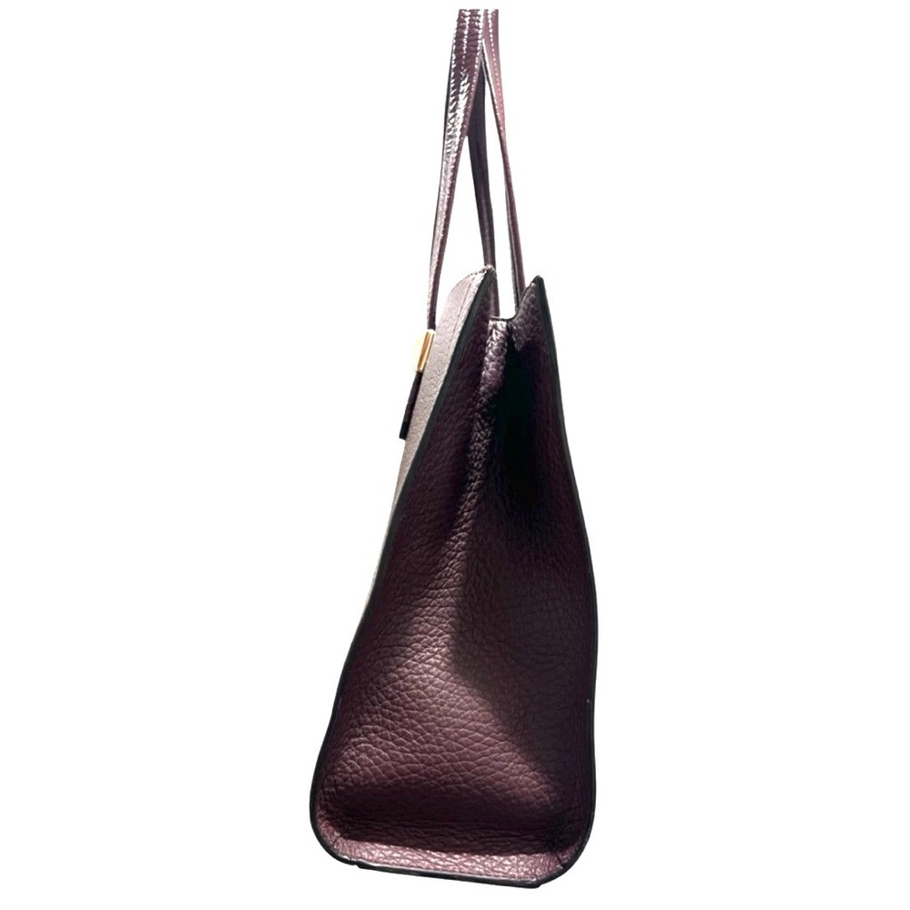 Authentic Furla Amina Small Pebbled Leather Tote – Bordeaux / Burgundy - Picture 5 of 13